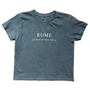 John Galt Rome Eternally Beautiful Graphic Cropped Tee Women’s XS/S